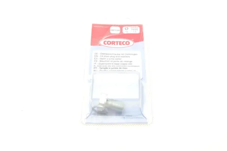 Резьбовая пробка, масляный поддон CORTECO 220115S