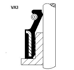 Тюлень клапан 6x11x8/12.4 vectra c fpm CORTECO 49472863