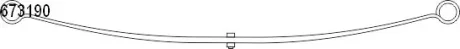Рессорная задняя (количество листов 1) 70x715-715 citroen jumper-fiat ducato-peugeot boxer (06-) (10.673.190.00) CS Germany 1067319000