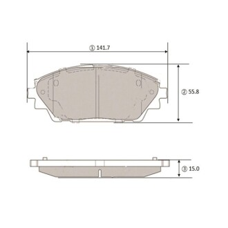 Колодки тормозов mazda 3 13-cx-3 15-перед. old ckmz-74 (выр-во) CTR GK1446