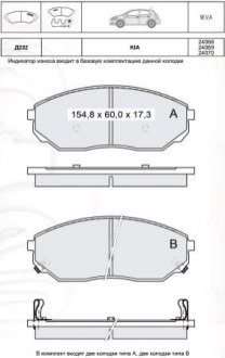 Гальмівні колодки дискові INTELLI-DAFMI D232E (фото 1)