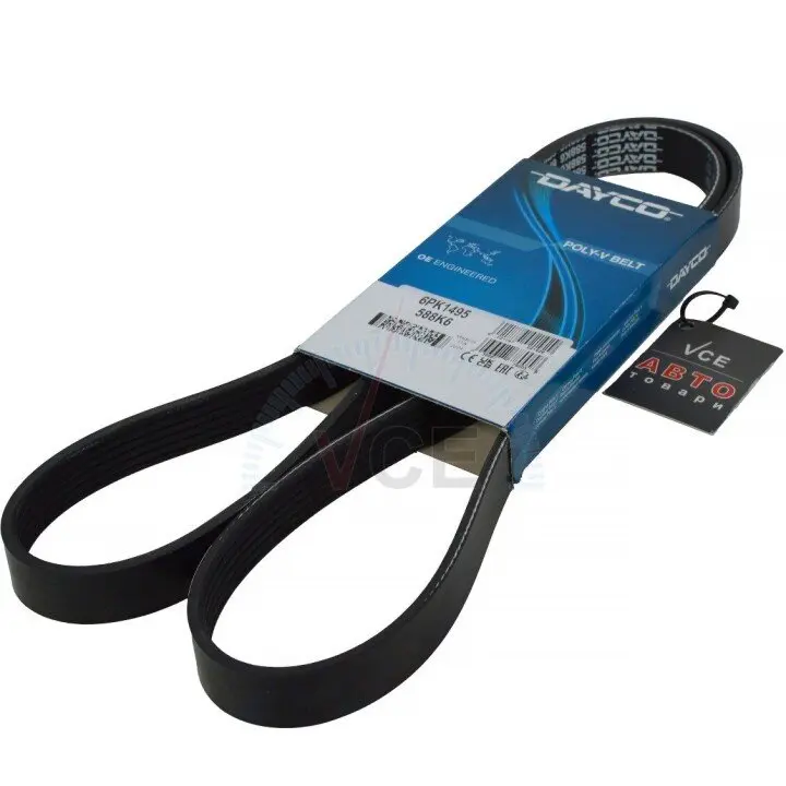 Поликлиновой ремень Dayco 6PK1495 (фото 1)