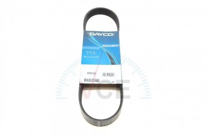 Фото 1 - Полікліновий ремінь Dayco 6PK730 Полікліновий ремінь Dayco 6PK730 (фото 1)