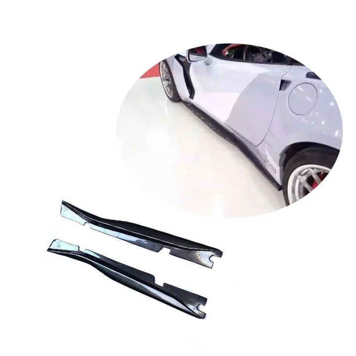 Накладки на пороги (карбон) chevrolet corvette c7 2013-2019рр. DDCarbon Aha153937 (фото 1)