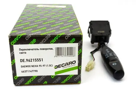Переключатель. поворотов, светлая daewoo nexia 95-97 (1.5c) DECARO DE.96215551