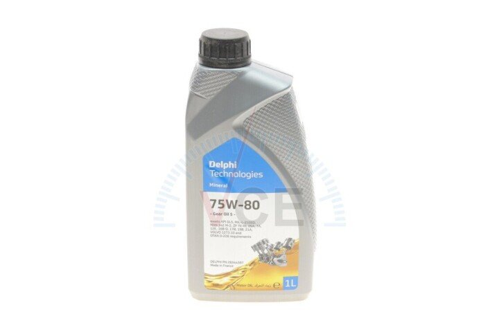 Масло трансмиссионное Gear Oil 5 GL5 75W80 1л DELPHI 28344397 (фото 1)