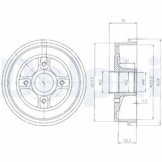 Тормозной барабан DELPHI BF281