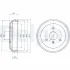 Тормозной барабан fortwo coupe (451) DELPHI BF465 (фото 1)
