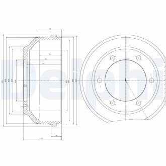 Тормозной барабан DELPHI BF467