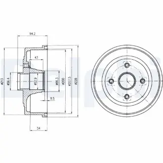 Гальмівний барабан DELPHI BF472