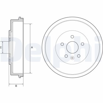 Тормозной барабан DELPHI BF553