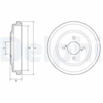Тормозной барабан DELPHI BF643