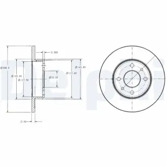 Тормозные диски DELPHI BG2313