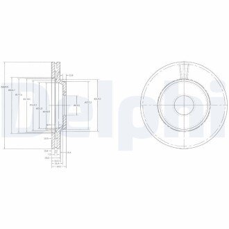 Тормозной диск DELPHI BG2419