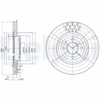 Тормозной диск DELPHI BG2617