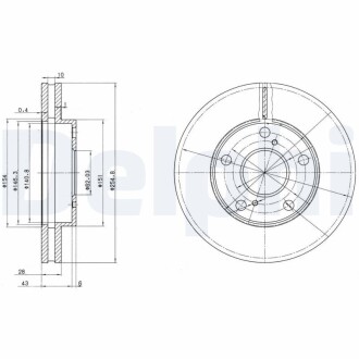 Тормозной диск DELPHI BG3177