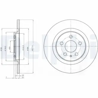 Тормозные диски DELPHI BG3741