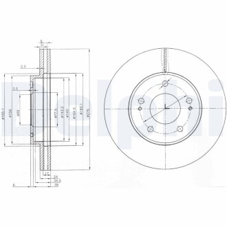 Тормозные диски DELPHI BG3848