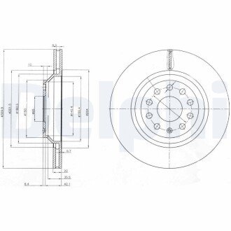 Тормозной диск DELPHI BG3975