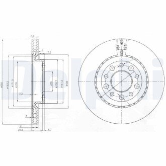 Тормозной диск DELPHI BG3995