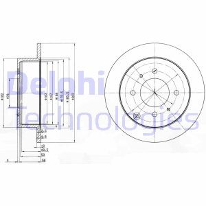 Гальмівний диск DELPHI BG4010