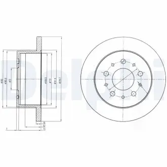 Тормозной диск DELPHI BG4061