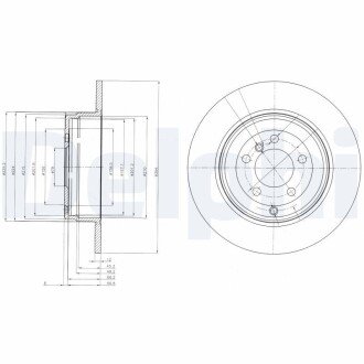 Тормозной диск DELPHI BG4066