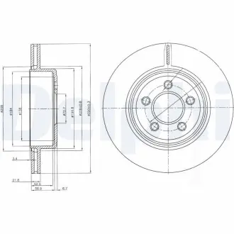 Тормозные диски DELPHI BG4073