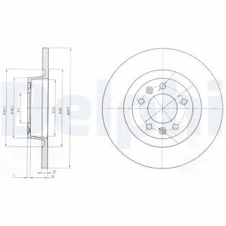Тормозные диски DELPHI BG4085