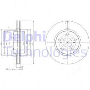 Гальмівні диски DELPHI BG4139C