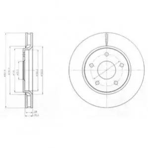 Тормозной диск DELPHI BG4248