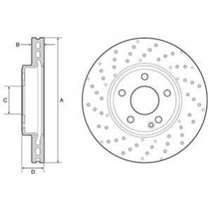 Тормозные диски DELPHI BG4657C