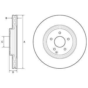 Тормозные диски DELPHI BG4660