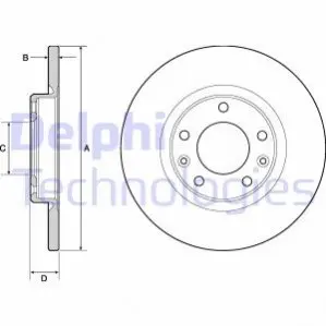 Тормозные диски DELPHI BG4661C