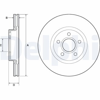 Тормозные диски DELPHI BG4676C