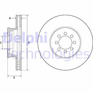 Гальмівний диск DELPHI BG4679C