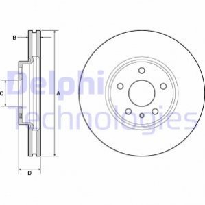 Гальмівний диск DELPHI BG4702C