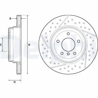 Тормозной диск DELPHI BG4714C