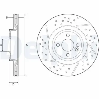 Тормозные диски DELPHI BG4789C
