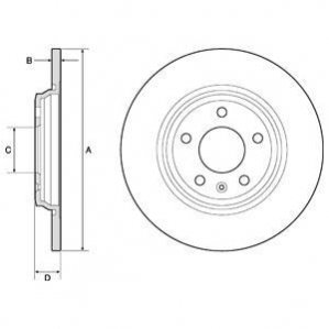 Тормозные диски DELPHI BG4800C (фото 1)