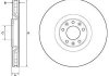 Гальмівний диск peugeot rcz 10- DELPHI BG4814C (фото 1)