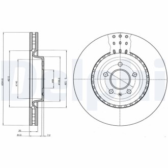 Тормозной диск DELPHI BG9110C