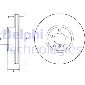 Гальмівний диск DELPHI BG9141C