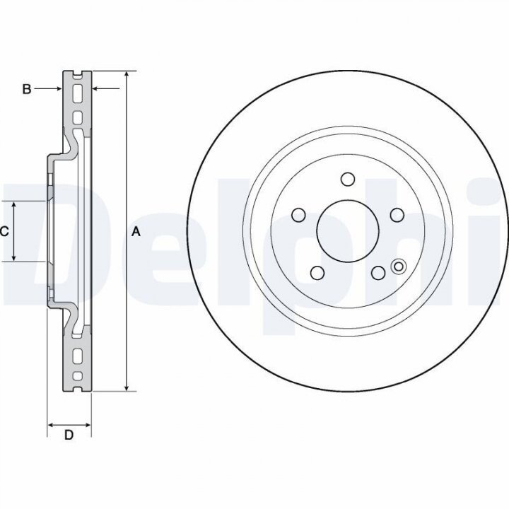 Гальмівний диск DELPHI BG9144C (фото 1)