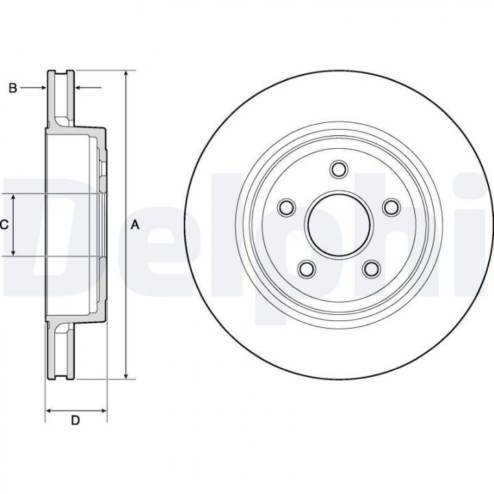 Тормозной диск DELPHI BG9170C (фото 1)