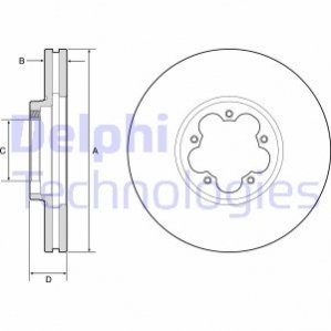 Гальмівний диск DELPHI BG9176C