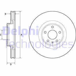 Тормозной диск DELPHI BG9181C