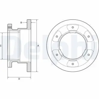 Диск гальмівний DELPHI BG9201