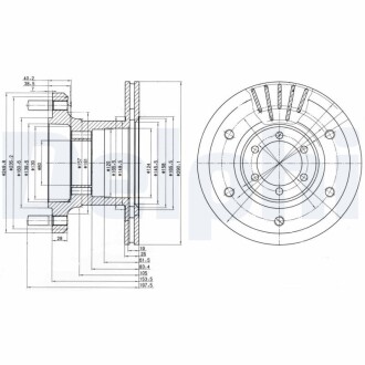 Передний тормозной диск DELPHI BG9453