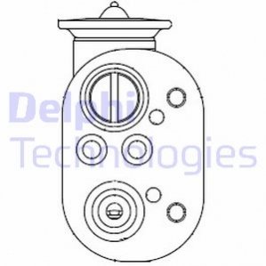 Розширювальний клапан кондиціонера DELPHI CB1001V (фото 1)